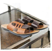 New Flip-Flop & Sllipers for Men Slip-On (Brown)