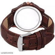 Boys and Men's Exclusive Men201 Brown Boys watch and Men watches Hand watch men Sports gents stylish Leather Belt gift Analog Watch - For Men