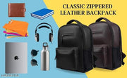 Sigma Vegan Leather Smooth Travel Backpack For Men  And Women