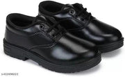 Black School Shoes for Boys, School Uniform Shoe, Lace-Up Formal School Shoes For Boys And Girls