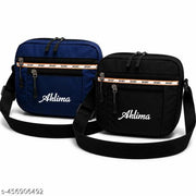 Aklima Premium Men's Crossbody Sling Bag  Lightweight Multi-Pocket Messenger Shoulder Bag  Water-Resistant Travel Side Bag with Adjustable Strap for Everyday Use