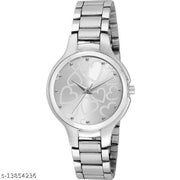HRV Women SS Silver Heart Dial Analog Watch