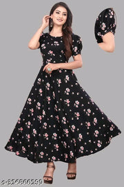 Polyster/Crepe fabric-Kurti Aanarkali