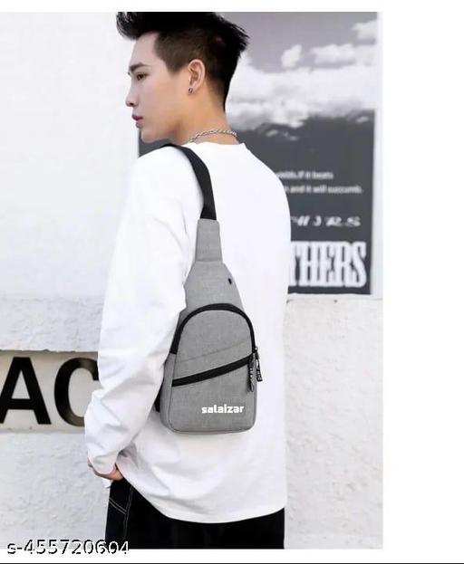 Cross Body Bag for Men, Stylish Shoulder Bag Chest Bags for travel CHEST BAG (Grey)