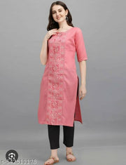 NEW TRENDING EMODRIED KURTY FOR WOMEN AND FULL COTTON KURTY