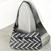Black Jute Shoulder Bag for Women – Stylish, Eco-Friendly & Spacious Handbag