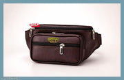 Waist bag,Multiple zipper pockets (main compartment, front pocket, and exterior zip slots) for organized storage of phone, wallet, keys, and cash.