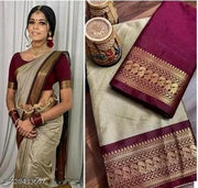 Clirva Kanjivaram Cotton Silk Sarees