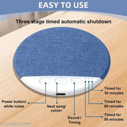 Under Pillow Speaker Bluetooth Portable Sleeping Speakers ,Ultra-Thin Portable Under Pillow Bone Conduction Bluetooth 5.4 Speaker 30/60/90 Min Timer White Noise Stereo Bass Sleeping