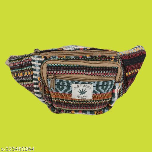 MYRIAD waist hemp bag Versatile Hemp Waist Bag for Men and Women: Your  Companion Handwoven Hemp Fanny Pack: Ethical Fashion Choice Size-(30 x 12 CM)