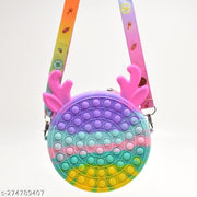 Latest round popit sling bag for kids and Girls