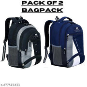 35 L Casual Waterproof Laptop Bag/Backpack for Men Women Boys Girls/Office School College Teens & Students PACK OF 2