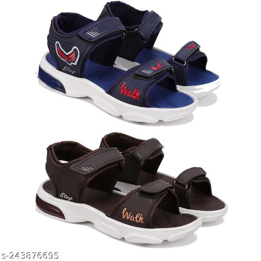 Bersache Comfortable Trendy Outdoor Casual Sandals for Boys Pack of 2