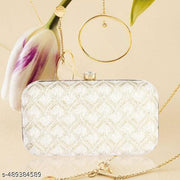Sky Wing Handicraft Beautiful Sling Box womens Clutch Bag Purse For Bridal, Casual, Party, Wedding