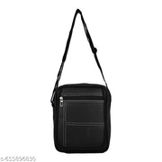 Stylish PU Leather Sling Cross Body Travel Office Business Messenger One Side Shoulder Bag for Men Women