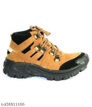 Men's Beige Synthetic Leather Outdoor Casual Shoes - MRJ572