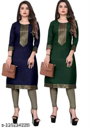 2 pic combo kurti cotton lace pattan