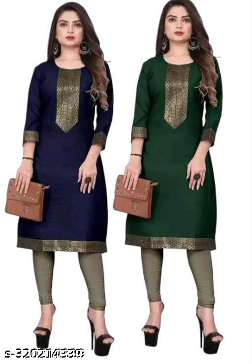 2 pic combo kurti cotton lace pattan
