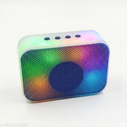 A012 Portable Bluetooth Speaker with 1200mAh Battery & LED Light Boom Box 2.0 Wireless Speaker with High Bass, USB/TF Card Slot & Mobile Stand