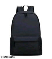 Premium Unisex Black Casual Backpack for School, College, Office, Travel & Daily Use with Spacious Compartments