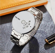 Rishtey Men style Boys Hand Watch Gents 2023 Luxury Design Steel Chain New Model Analog Watch - For Men