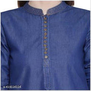 Women Denim Short Kurtis & Kurtas
