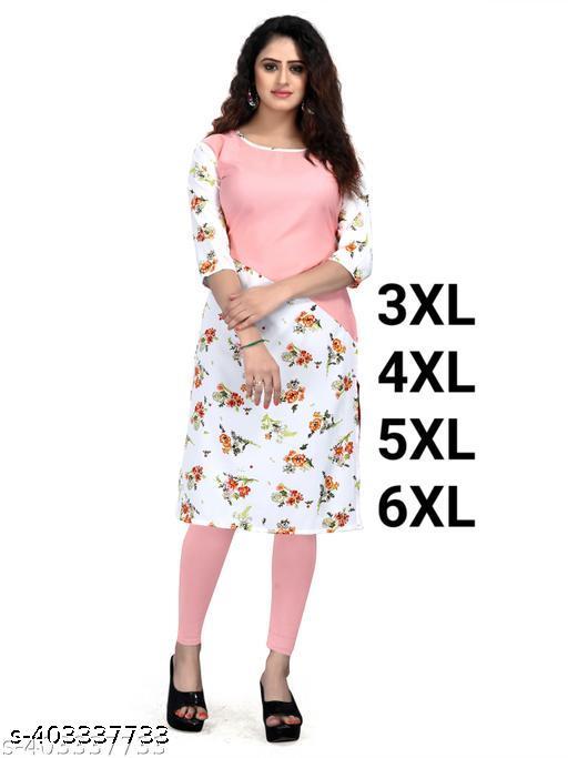 Polyster/Crepe fabric-Adrika Graceful Kurtis