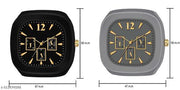 Square Dial Black Blue Grey White Analog Watches with Silicon Strap Stylish ADDI Designer Combo Watch for Mens & Boys
