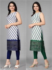Polyster/Crepe fabric-KURTI COMBO