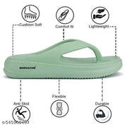 Bersache Extra Soft Classic Casual with  Regular wear with Ultra Soft & Flexibility Technology Flip-Flop for Women 's ( Green)