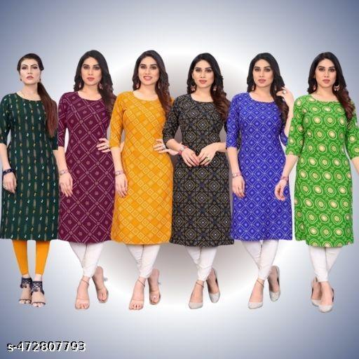 Polyster/Crepe fabric-Banita Voguish Kurtis