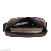 Glamex Luxe Premium Sling Bag for Professionals – Synthetic Leather, Adjustable Strap, and Spacious Design