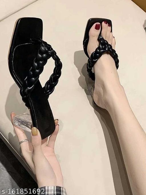 Women Black Heels Sandal