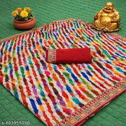 Designer top selling Laheria printed saree with blouse / Saree for women