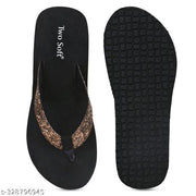 Two Soft Super Soft Quality Light Weight, Stylish & Comfortable Slippers / Flipflop for Women & Girls Combo of 2