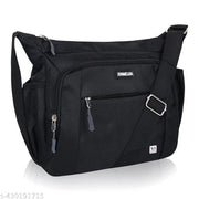 NFI essentials Sling Bag, Cross Body Messenger Bag for Business College & Classes, One Side Shoulder With Adjustable Strap