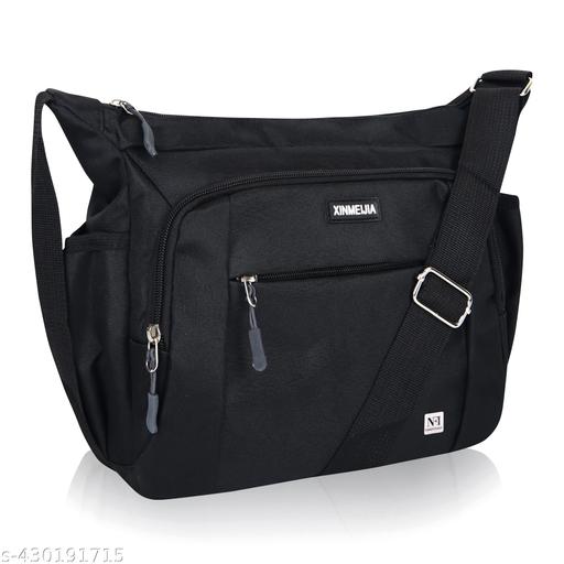 NFI essentials Sling Bag, Cross Body Messenger Bag for Business College & Classes, One Side Shoulder With Adjustable Strap