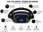SLOPE Waist Bag for Men & Women | Stylish Unisex Fanny Pack, Belt Bag & Hip Bag | Compact Travel, Running, Gym & Daily Use Pouch | Adjustable Crossbody Sling Bag I Blue