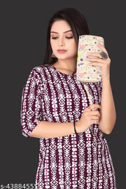 Polyster/Crepe fabric-FASHION KURTI'S