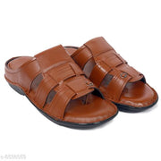 Stylish Men's Leather Brown Sandals