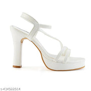 MOSAC  Fancy Casual Pencil Heels For Women & Girls | Platform Heels | Kitten Heels Sandal