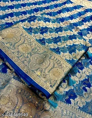 TF Silk House Banarasi silk saree stone work