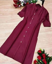 Women_s&Girl_s mandarin neck  with pocket kurti&kurtas