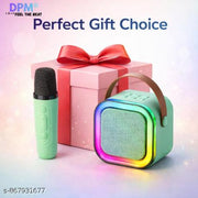 DPM Portable Party Speaker with Wireless Mic, USB TF AUX Support, High Bass