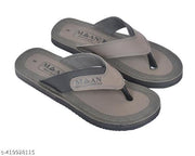 MAAN leather look fancy mens slippers flip flops