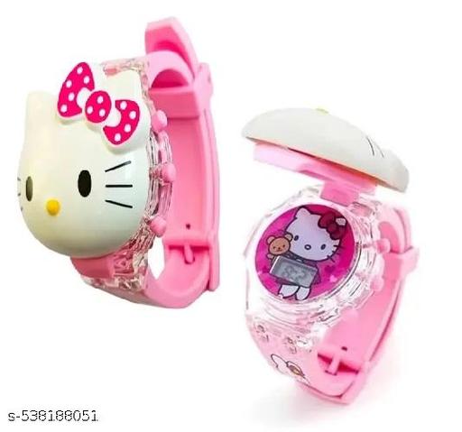 PINK-KITTY-WATCHES NEW S-PACK OF 1
