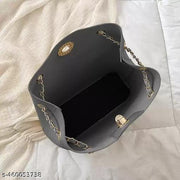 Stylish Women Shoulder Bag with Golden Handle