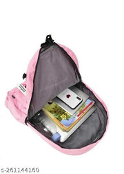 Medium 25 L Laptop Backpack Bunny Backpack for Girls  (PINK) Pack Of 1PC