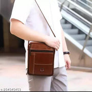Casual Crossbody Synthetic Leather Men Sling Bag/Shoulder Bag for Men/Travel Bag/Cross Body Bag/Office Business Bag/Messenger Bag/Stylish Sling Bag for Men
