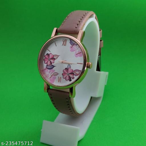 Special Valentine Stylish And Trandy Leather Strap Analog Watch for Women
